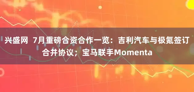 兴盛网  7月重磅合资合作一览：吉利汽车与极氪签订合并协议；宝马联手Momenta