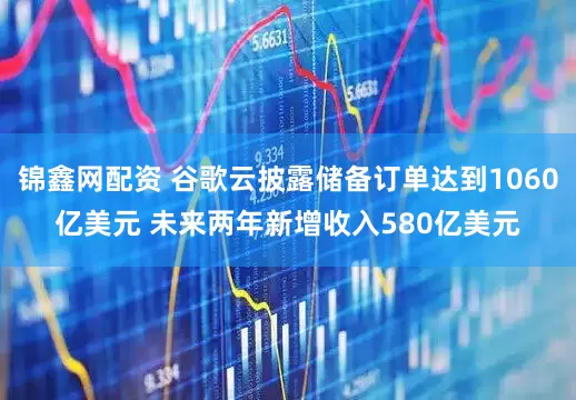 锦鑫网配资 谷歌云披露储备订单达到1060亿美元 未来两年新增收入580亿美元